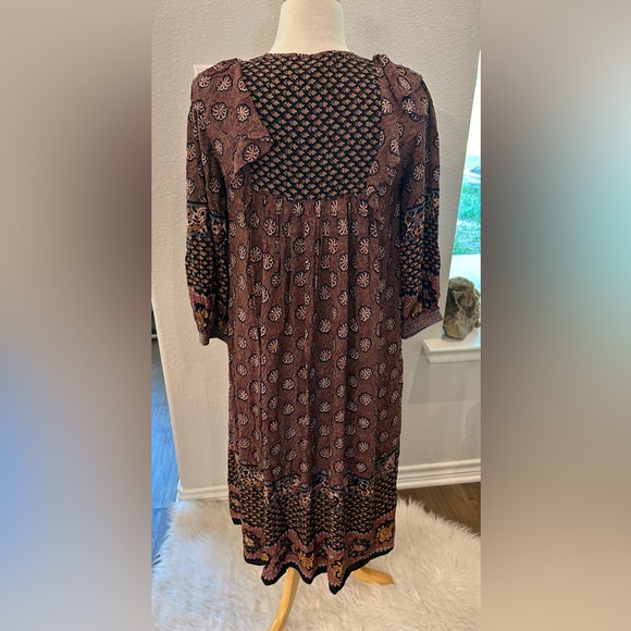 FRYE Jenna Bohemian Aniversary Collection ruffle midi dress Size XS - Picture 5 of 10
